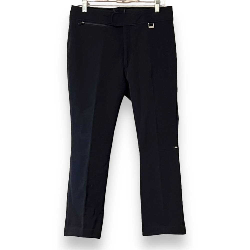 Fera Vintage 80s Wool Blend Ski SnowBoard Black Pants Mens 34S Short Pockets